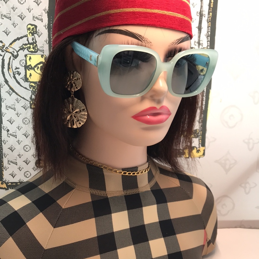 NEW AUTHENTIC Burberry Blue Women's Sunglasses BE4371 4086